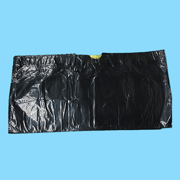 Plastic drawstring garbage bags