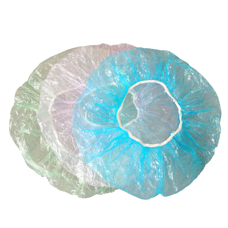 Plastic Dome Bags With Elastic Band Sewing